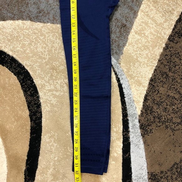 Women’s Blue High Waisted Seamless Leggings, Small - Picture 5 of 8